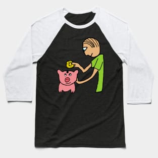 Piggy Bank Baseball T-Shirt